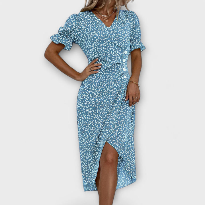 Susanne – elegant dameblomsterkjole