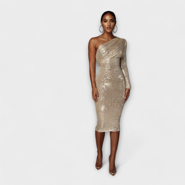 Helle - Abendkleid mit Wickelbrust