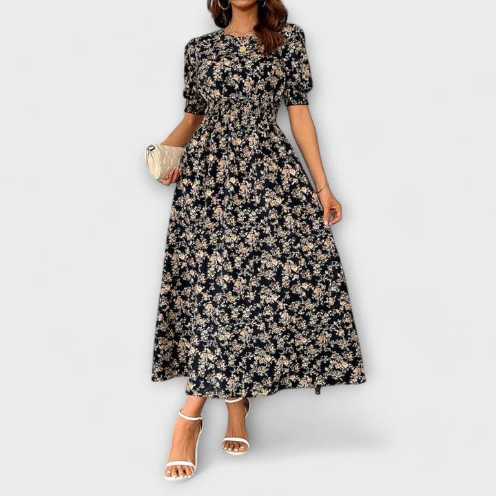 Kirsten - Kleid mit Rundhalsausschnitt und Blumenmuster