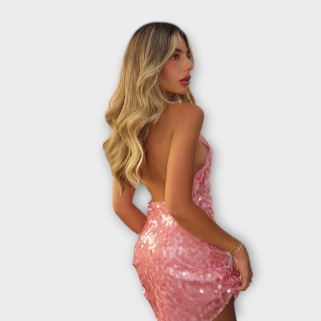 Dorte – glimmer minikjole